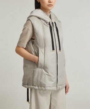 Max Mara - Cube Greengo Hooded Quilted Shell Vest image number 2