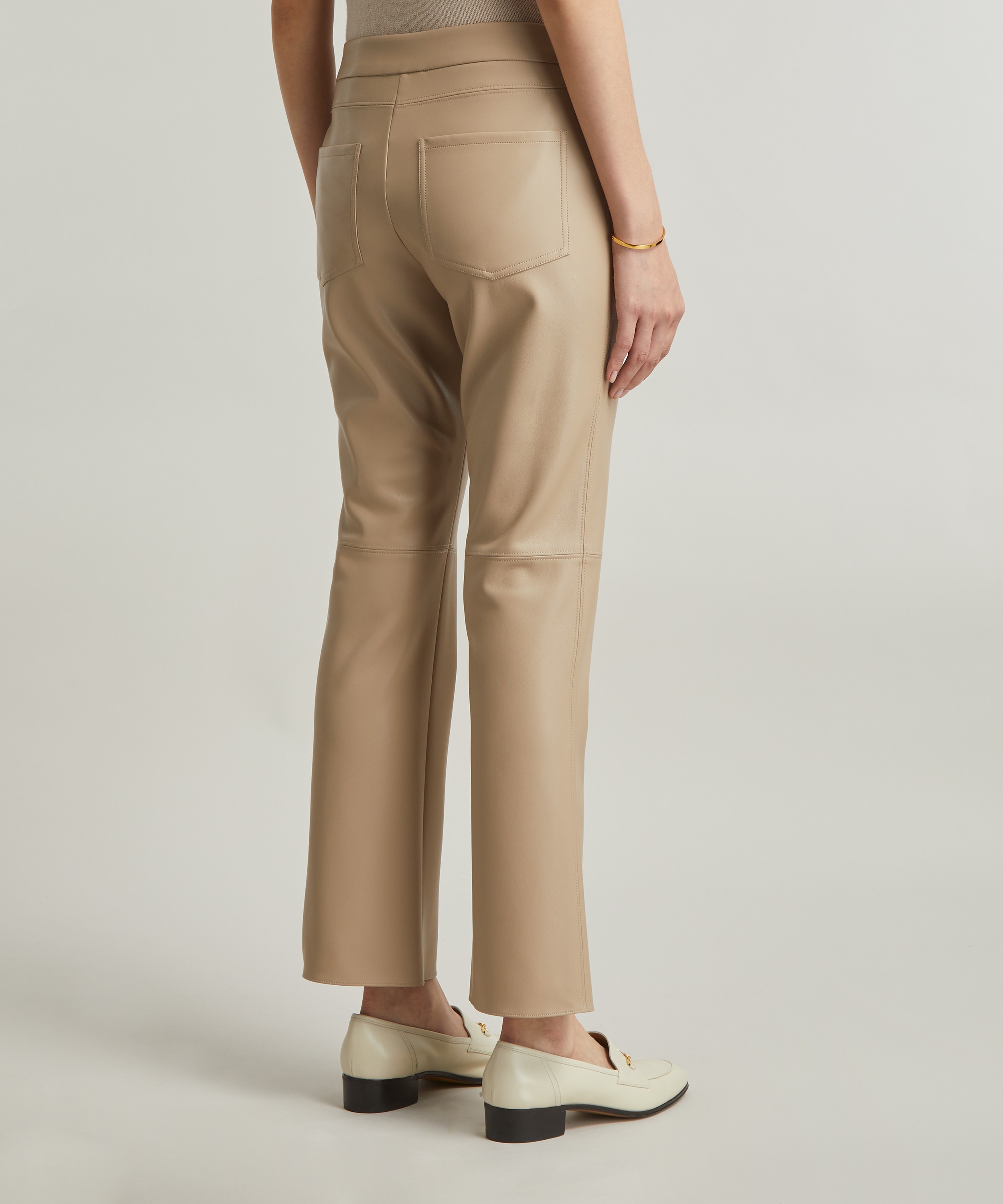 S Max Mara - Sublime Coated-Look Jersey Trousers image number 3