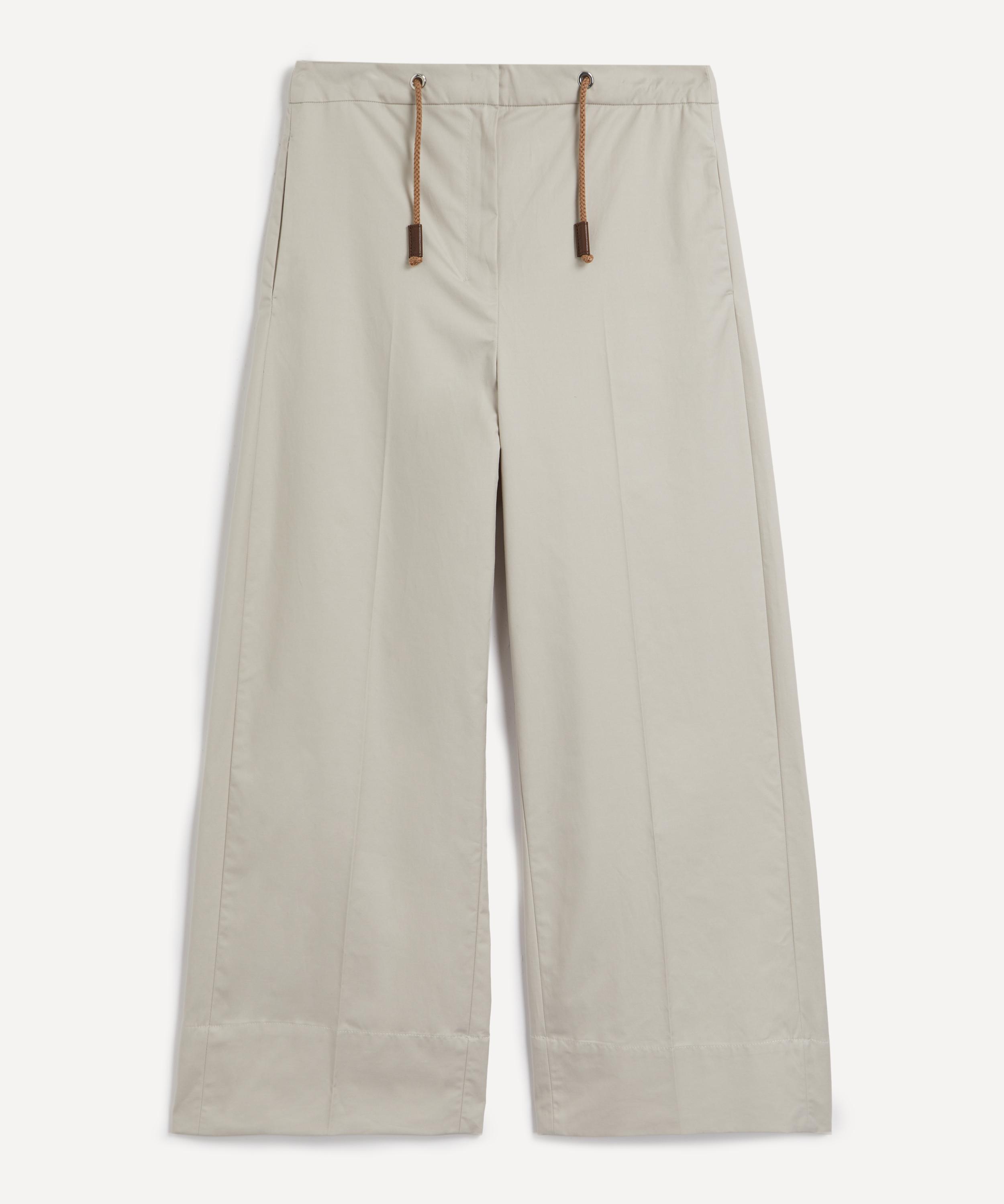 S Max Mara Ottavo Twill Wide-Leg Trousers | Liberty