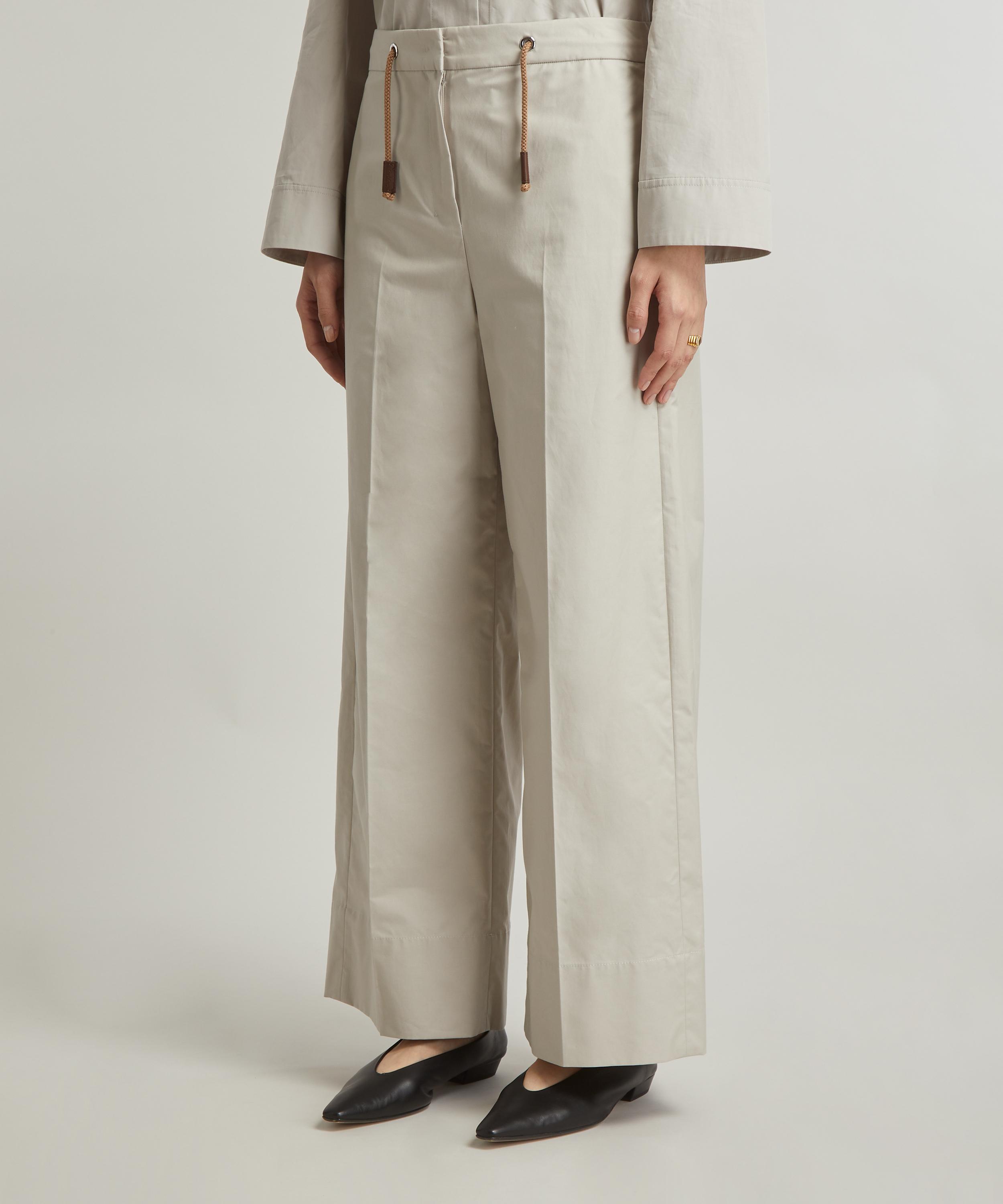 S Max Mara - Ottavo Twill Wide-Leg Trousers image number 2