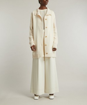 Max Mara - Alcazar Long Wool and Cashmere Cardigan image number 1