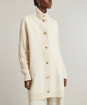 Max Mara - Alcazar Long Wool and Cashmere Cardigan image number 2