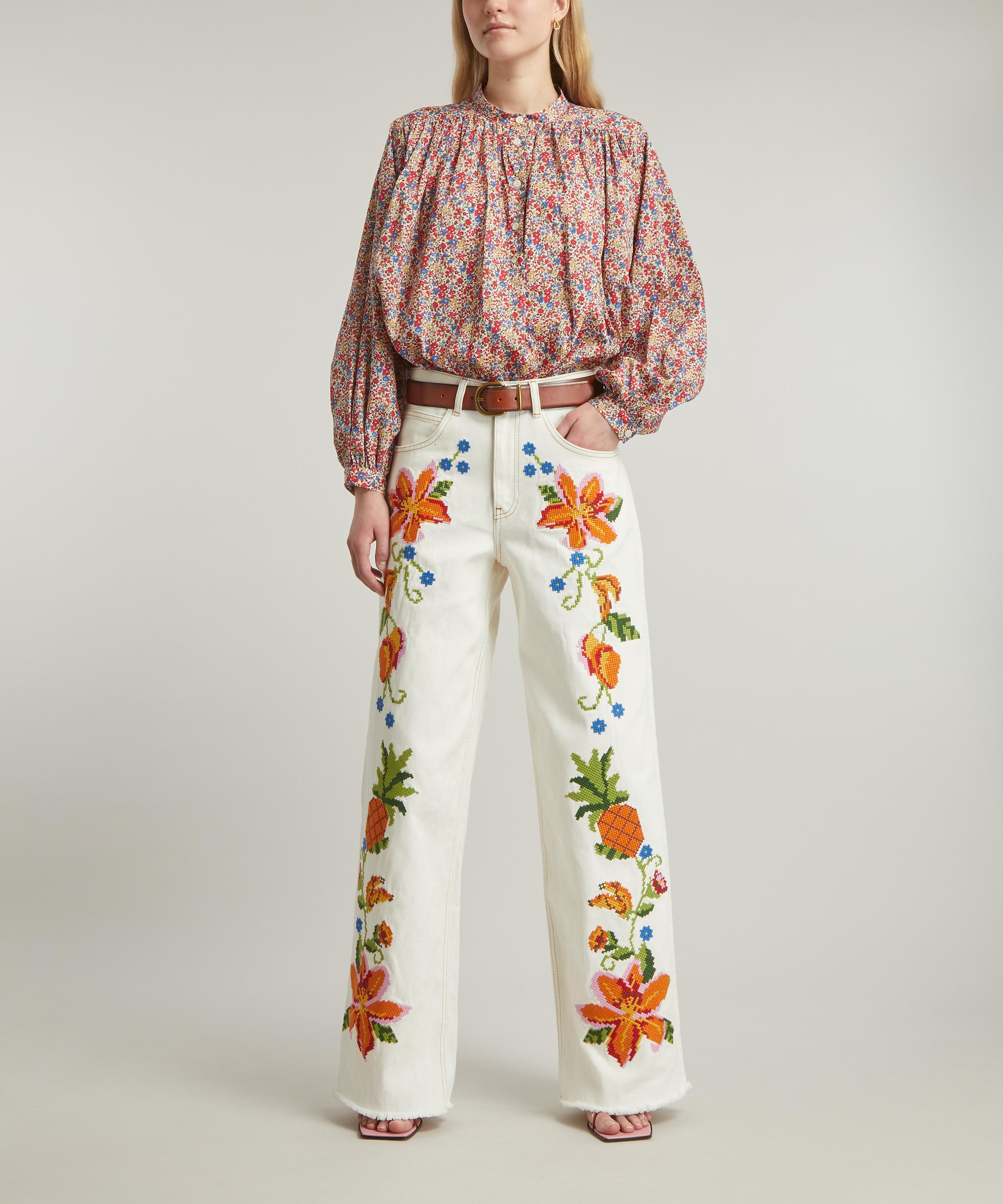 Liberty - Emma and Georgina Boho Cotton Poplin Shirt image number 1