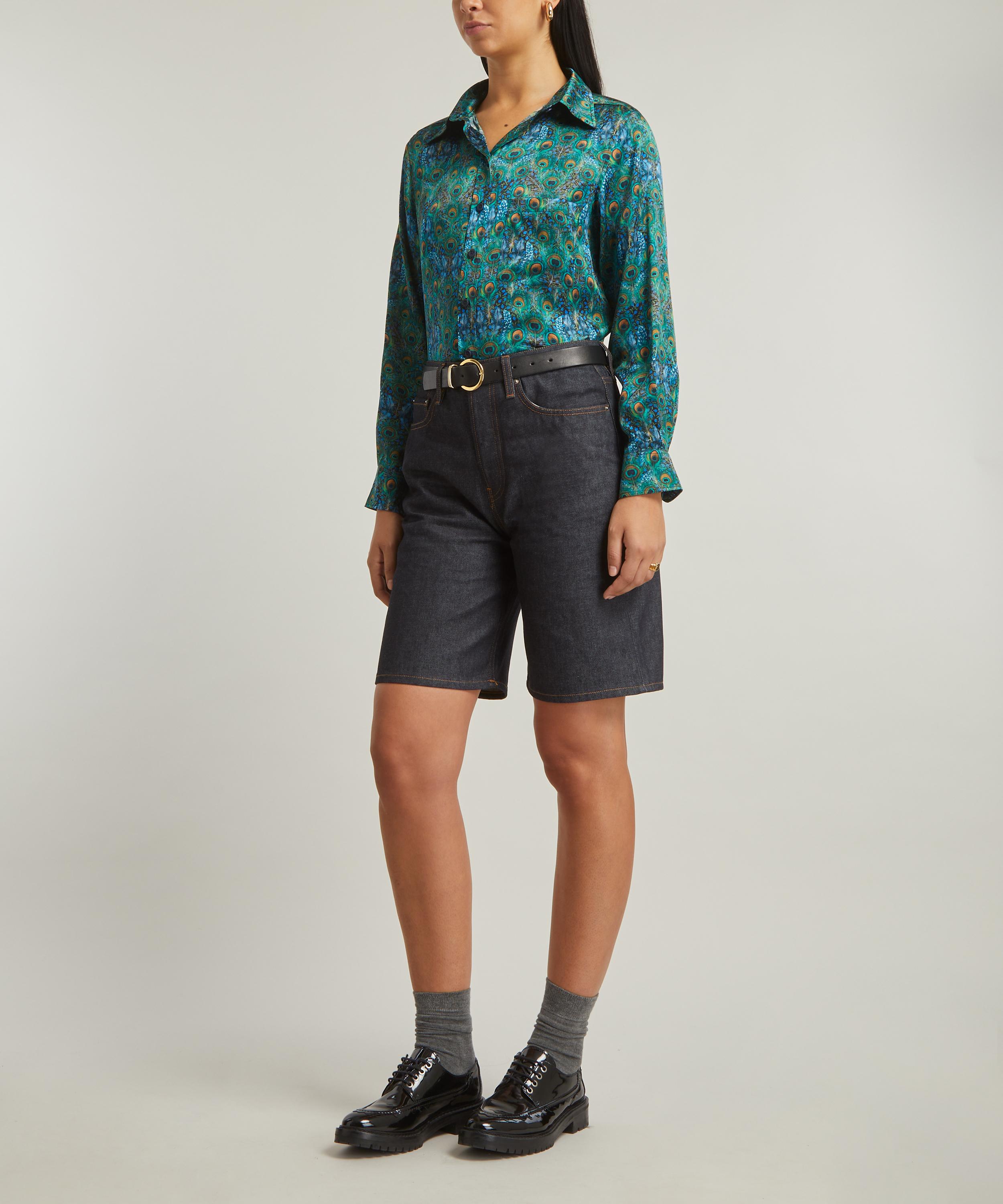 Liberty Peacock Manor Relaxed Silk Shirt | Liberty