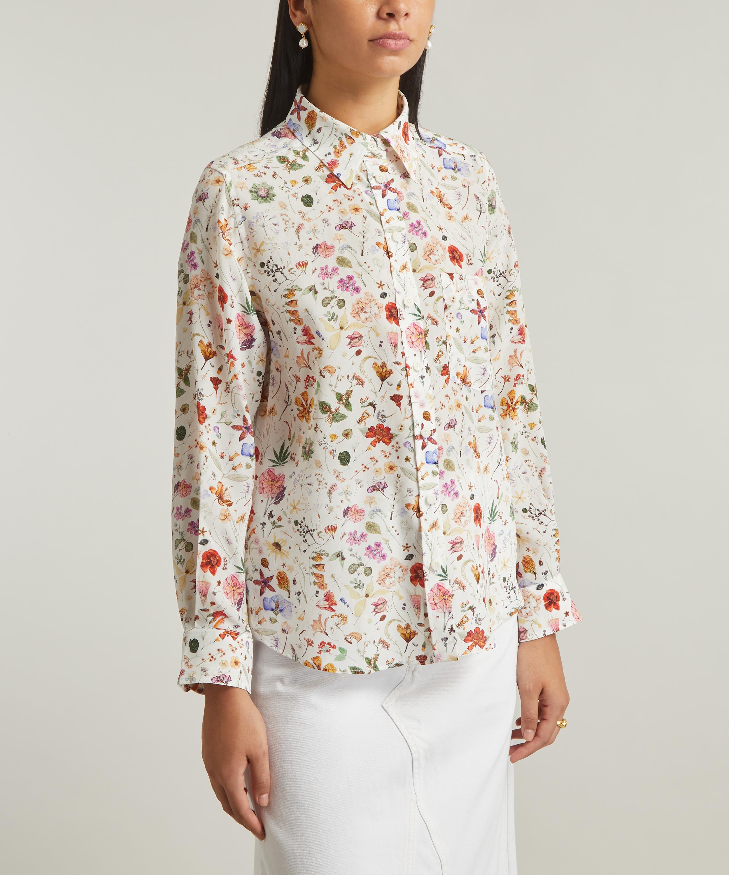 Liberty Floral Eve Relaxed Silk Shirt | Liberty