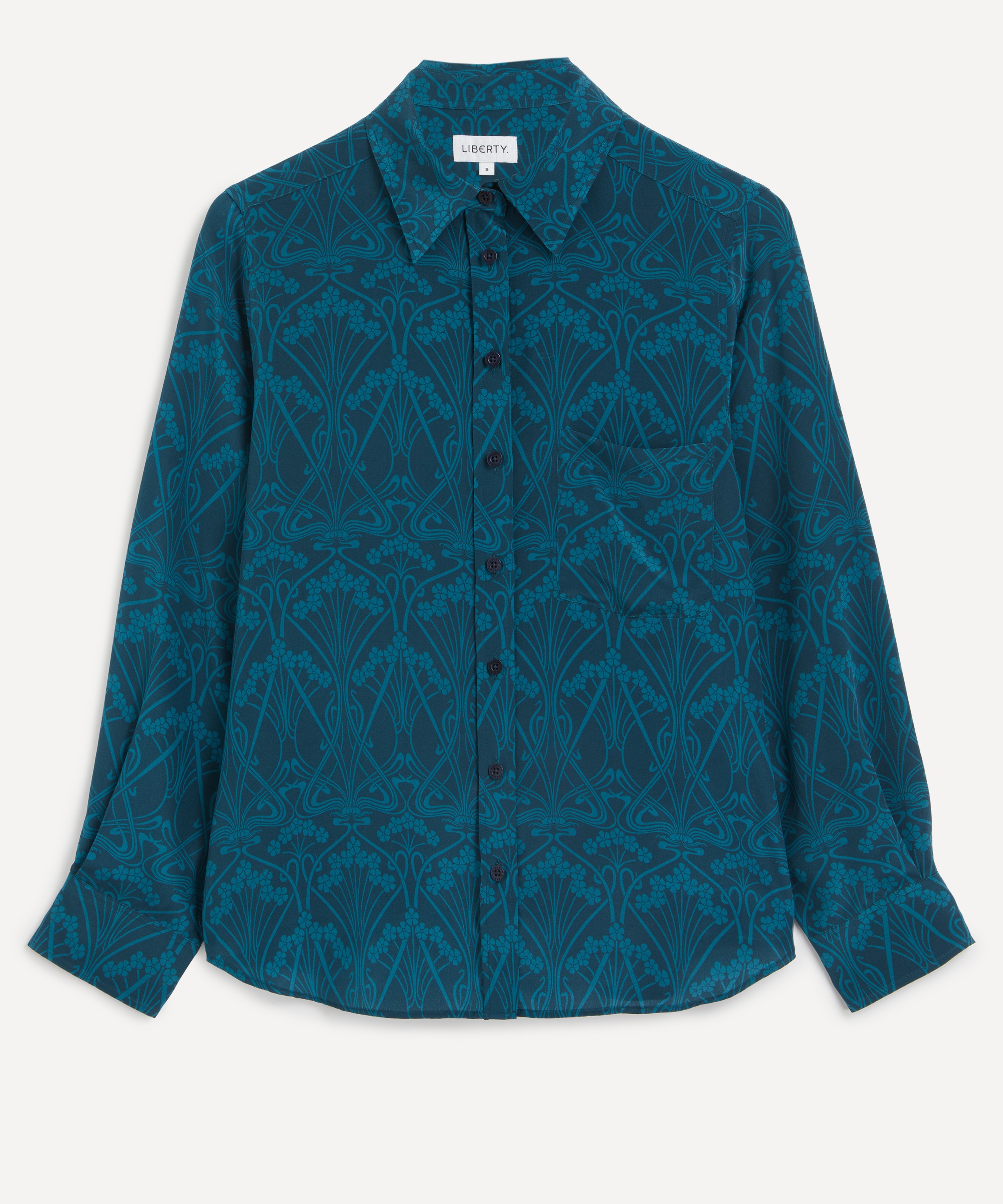 Liberty - Nouveau Ianthe Relaxed Silk Shirt image number 0