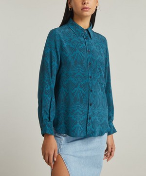 Liberty - Nouveau Ianthe Relaxed Silk Shirt image number 2