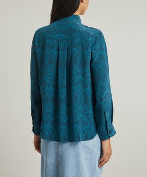 Liberty - Nouveau Ianthe Relaxed Silk Shirt image number 3