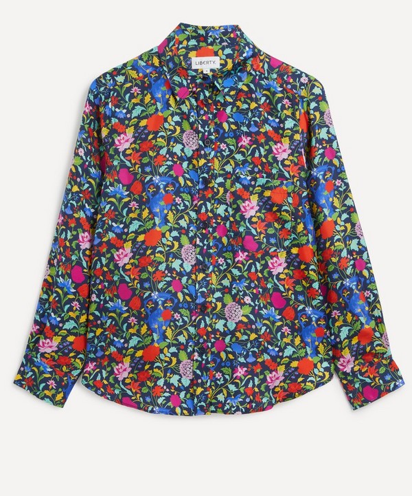 Liberty - Garden of Adonis Relaxed Silk Twill Shirt image number null
