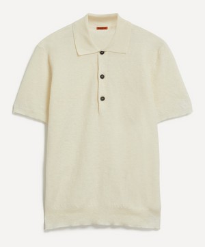Barena - Marco Linen-Blend Polo Shirt image number 0