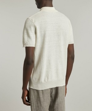 Barena - Marco Linen-Blend Polo Shirt image number 3