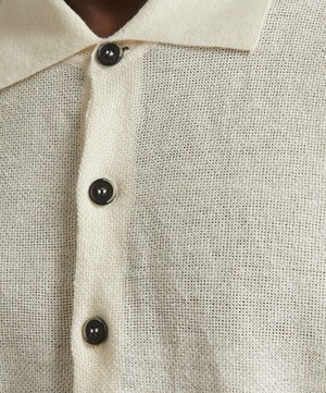 Barena - Marco Linen-Blend Polo Shirt image number 4