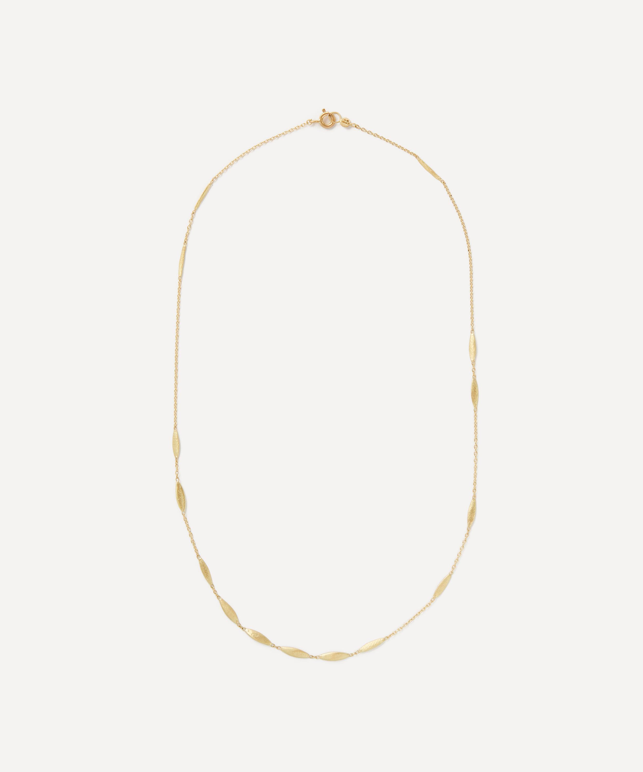 Sia Taylor - 18ct Gold Grass Seeds Necklace