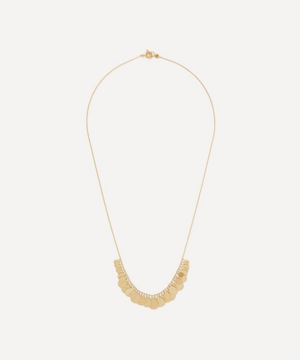 Sia Taylor - 18ct Gold Petals Arc Necklace image number null
