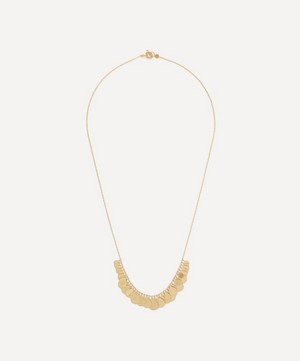 Sia Taylor - 18ct Gold Petals Arc Necklace image number 0