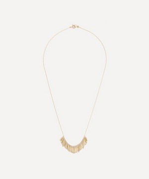 Sia Taylor - 18ct Gold Tiny Dandelion Arc Necklace image number 0