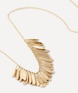 Sia Taylor - 18ct Gold Tiny Dandelion Arc Necklace image number 1