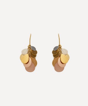 Sia Taylor - 18ct-24ct Gold Rainbow Petals Drop Earrings image number 0