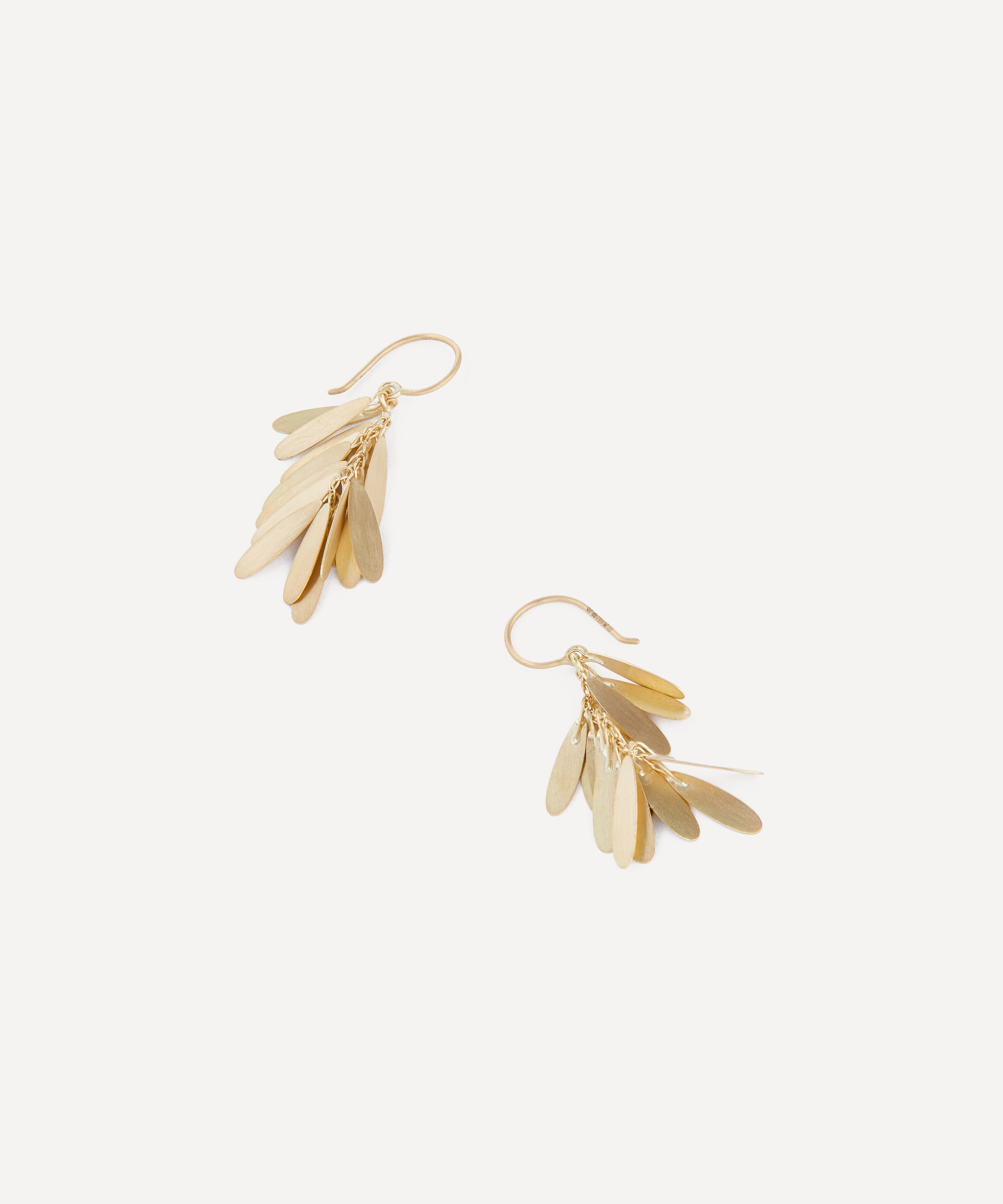 Sia Taylor - 18ct Gold Daisy Drop Earrings image number 2