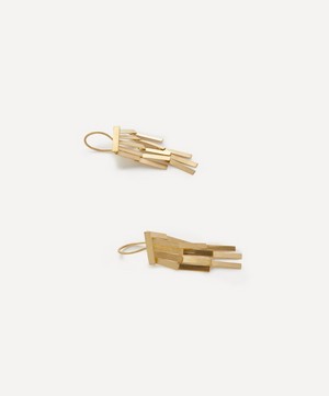 Sia Taylor - 18ct Gold Long Rainfall Drop Earrings image number 2