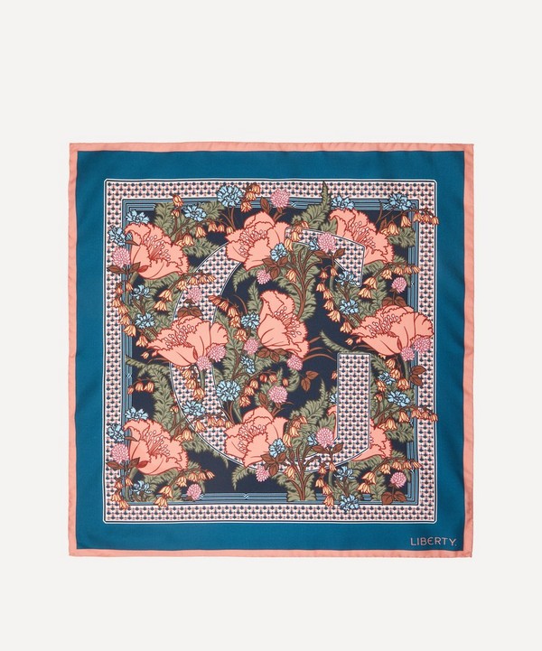 Liberty - Alphabet June G 45X45 Silk Scarf image number null