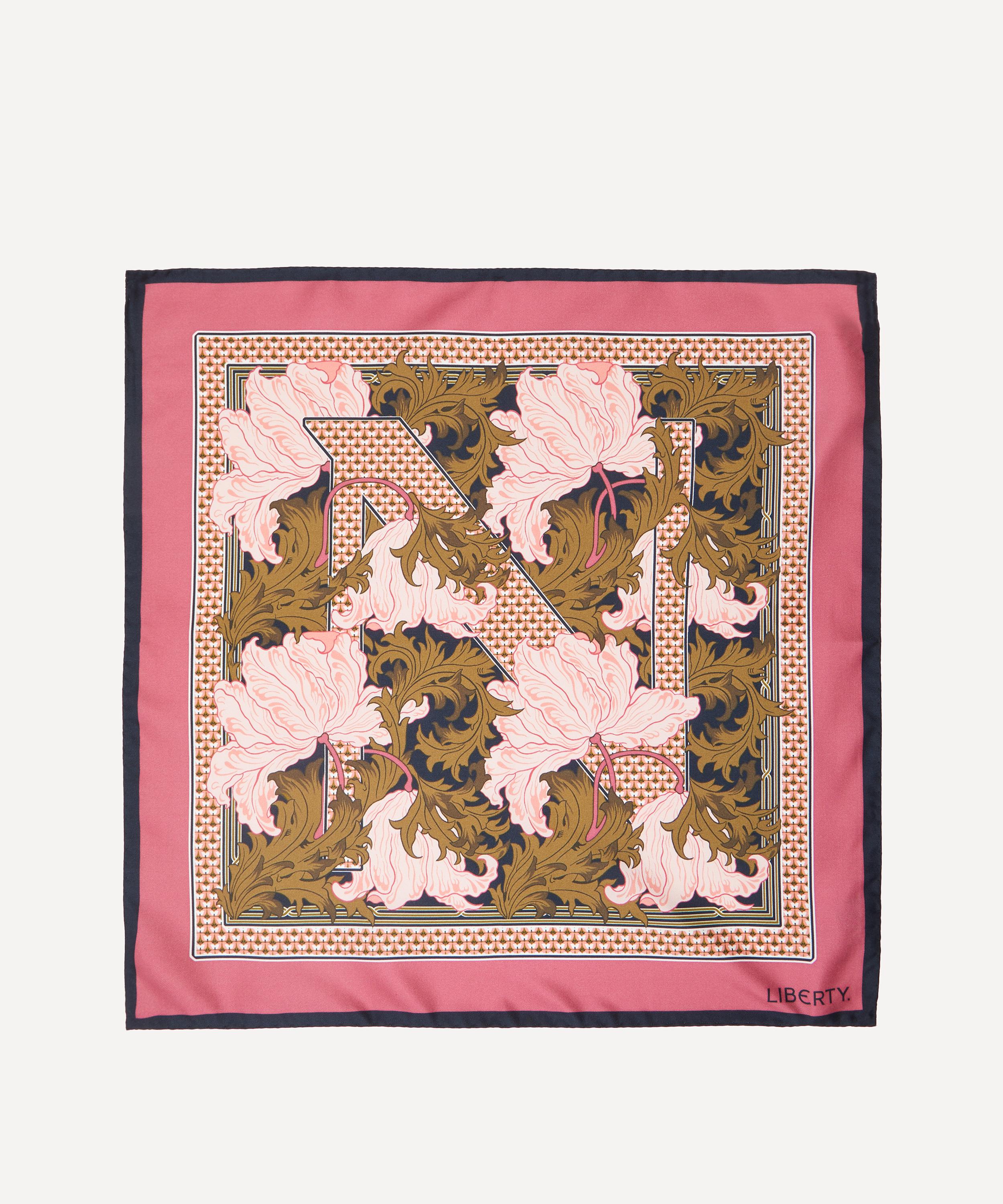 Liberty - Alphabet Lauras Reverie N 45X45 Silk Scarf image number 0