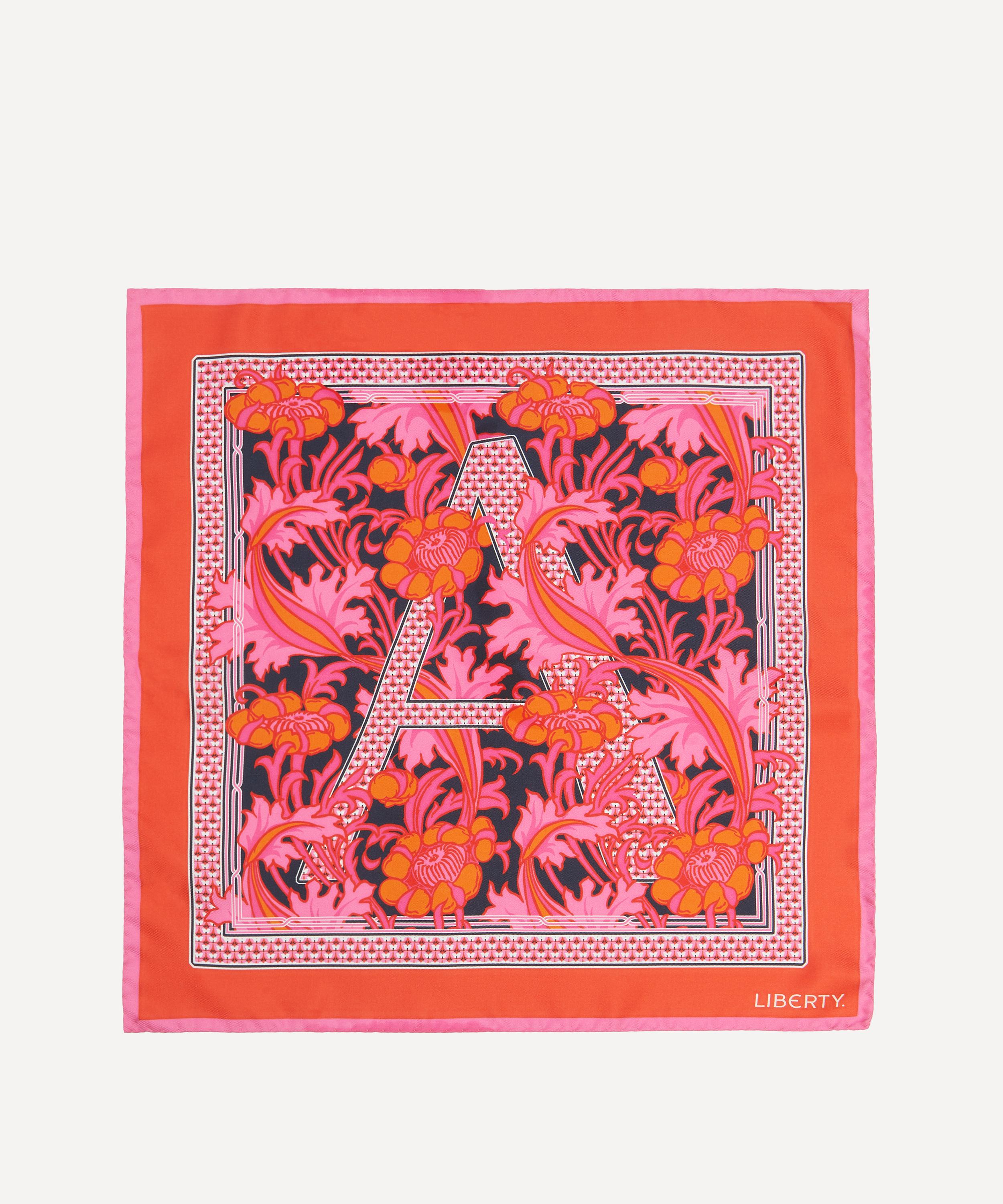 Liberty Alphabet Madriana A 45X45 Silk Scarf | Liberty