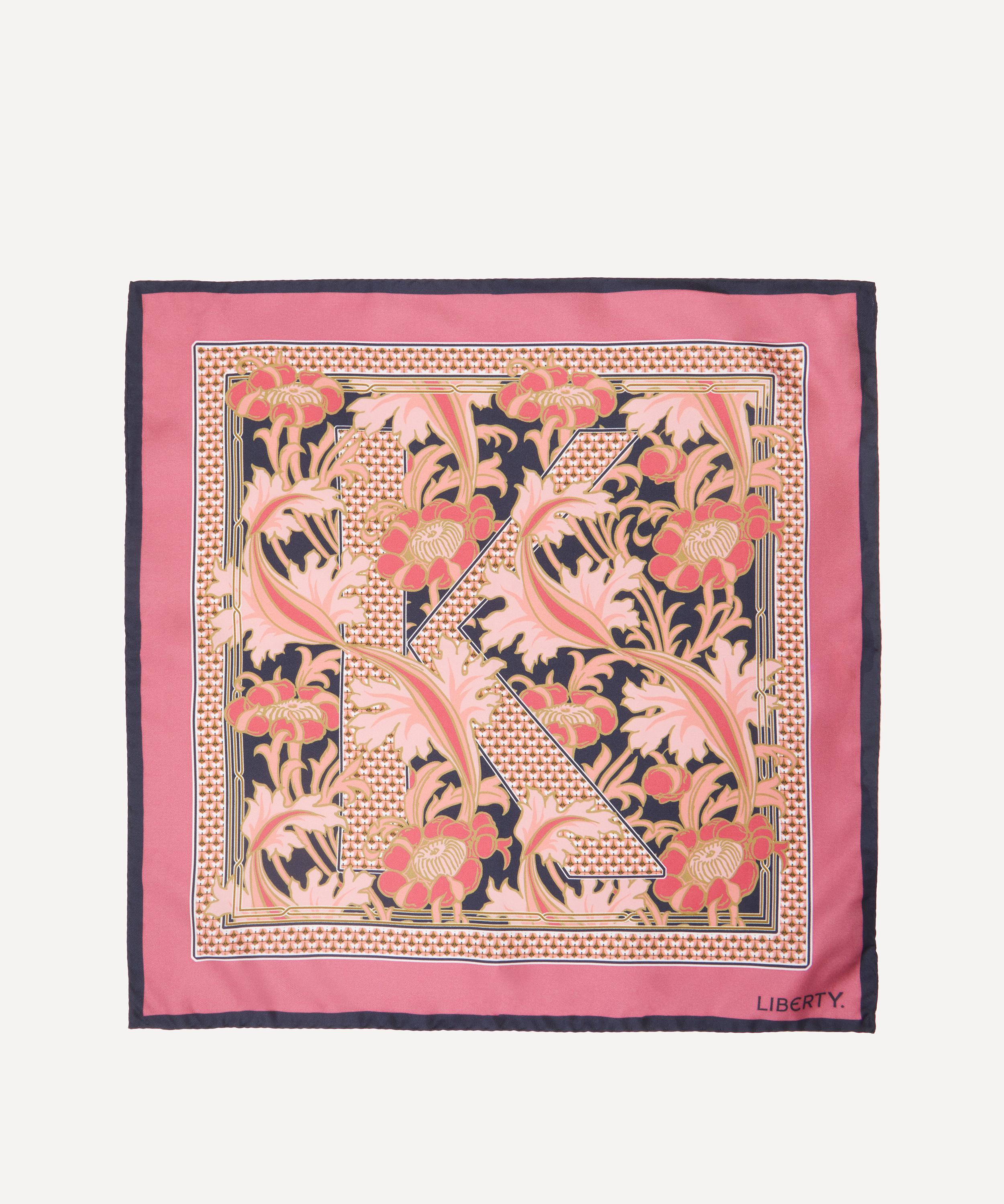 Liberty - Alphabet Madriana K 45X45 Silk Scarf image number 0