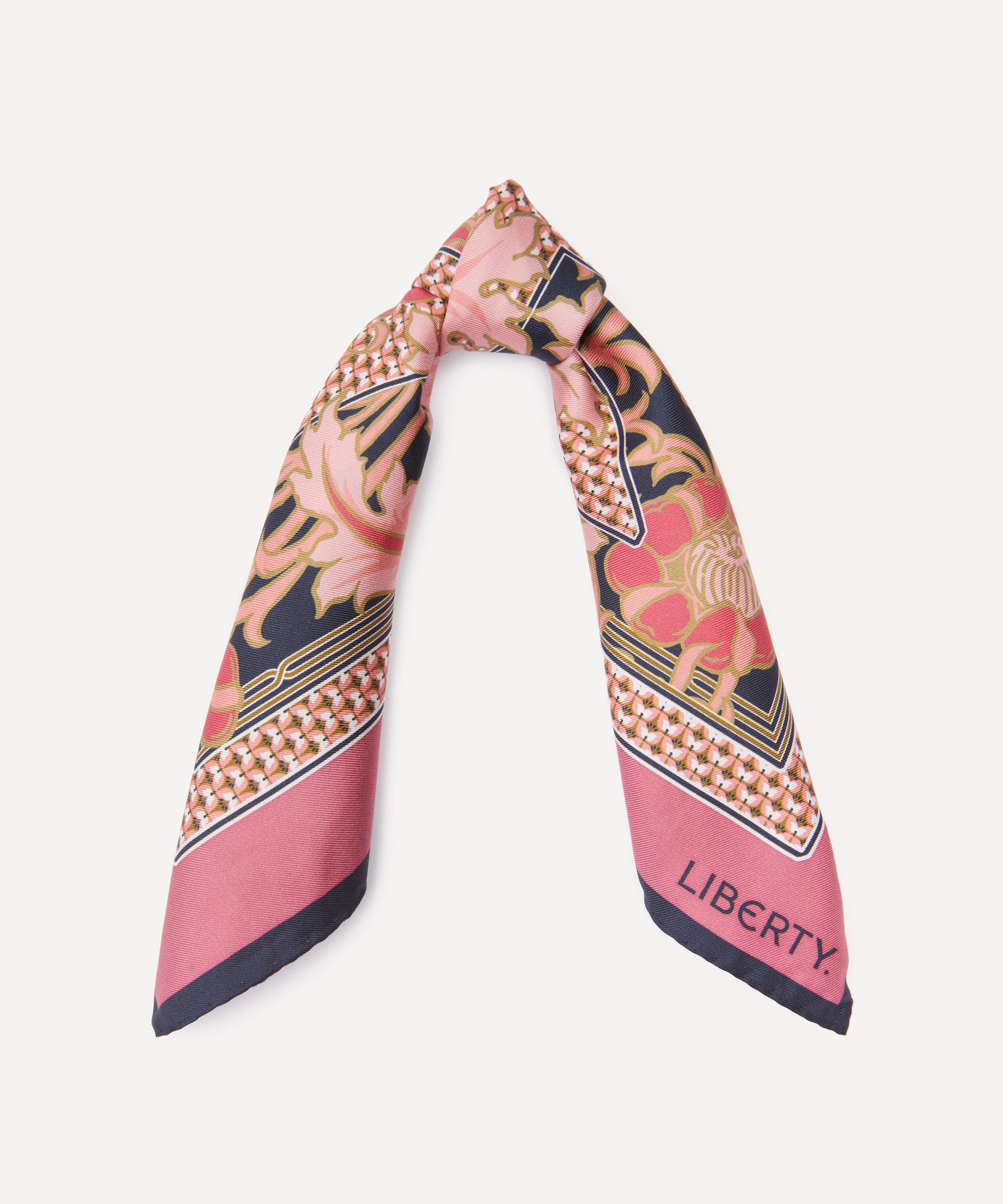 Liberty - Alphabet Madriana K 45X45 Silk Scarf image number 2