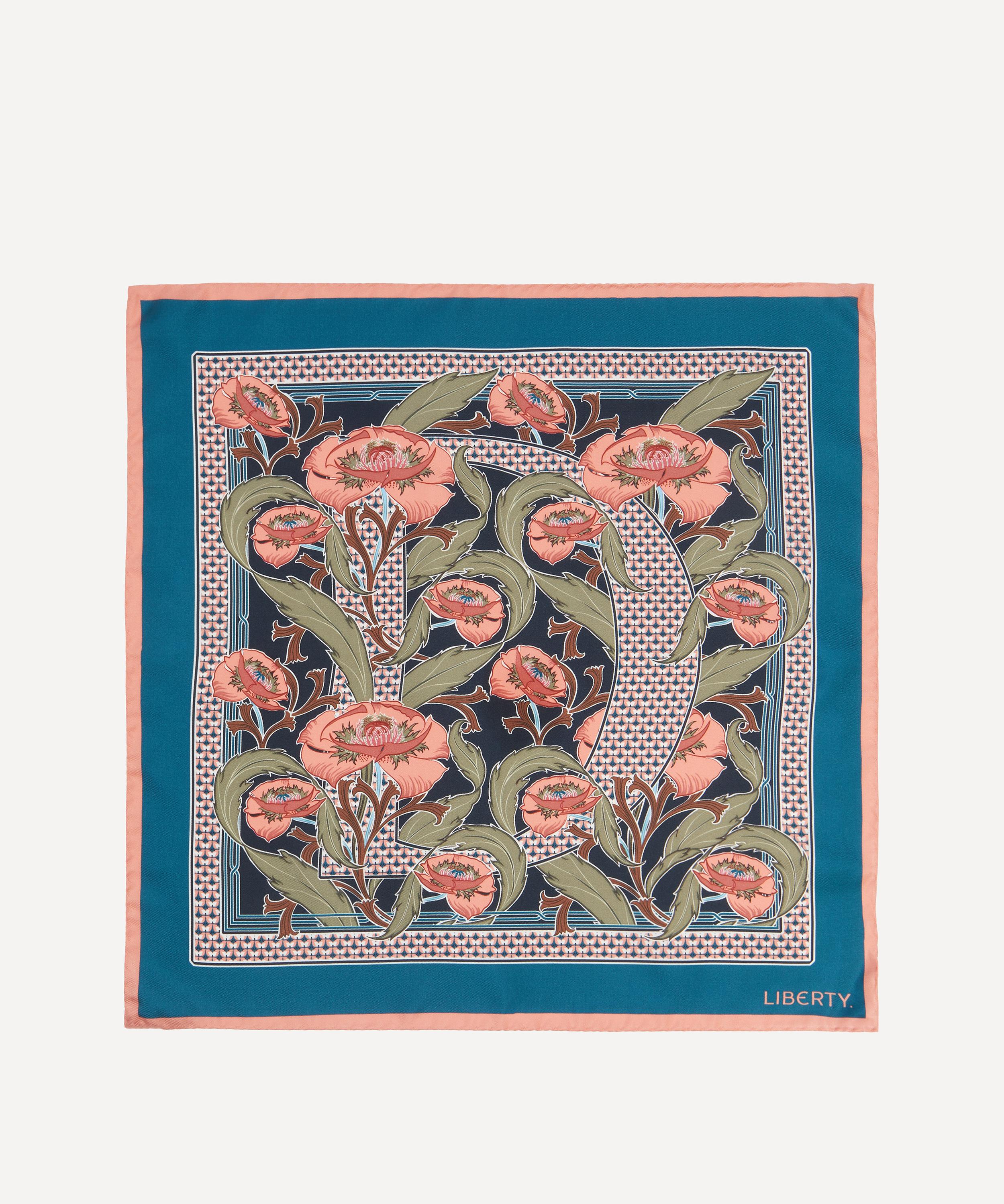 Liberty - Alphabet Rosetti D 45X45 Silk Scarf image number 0