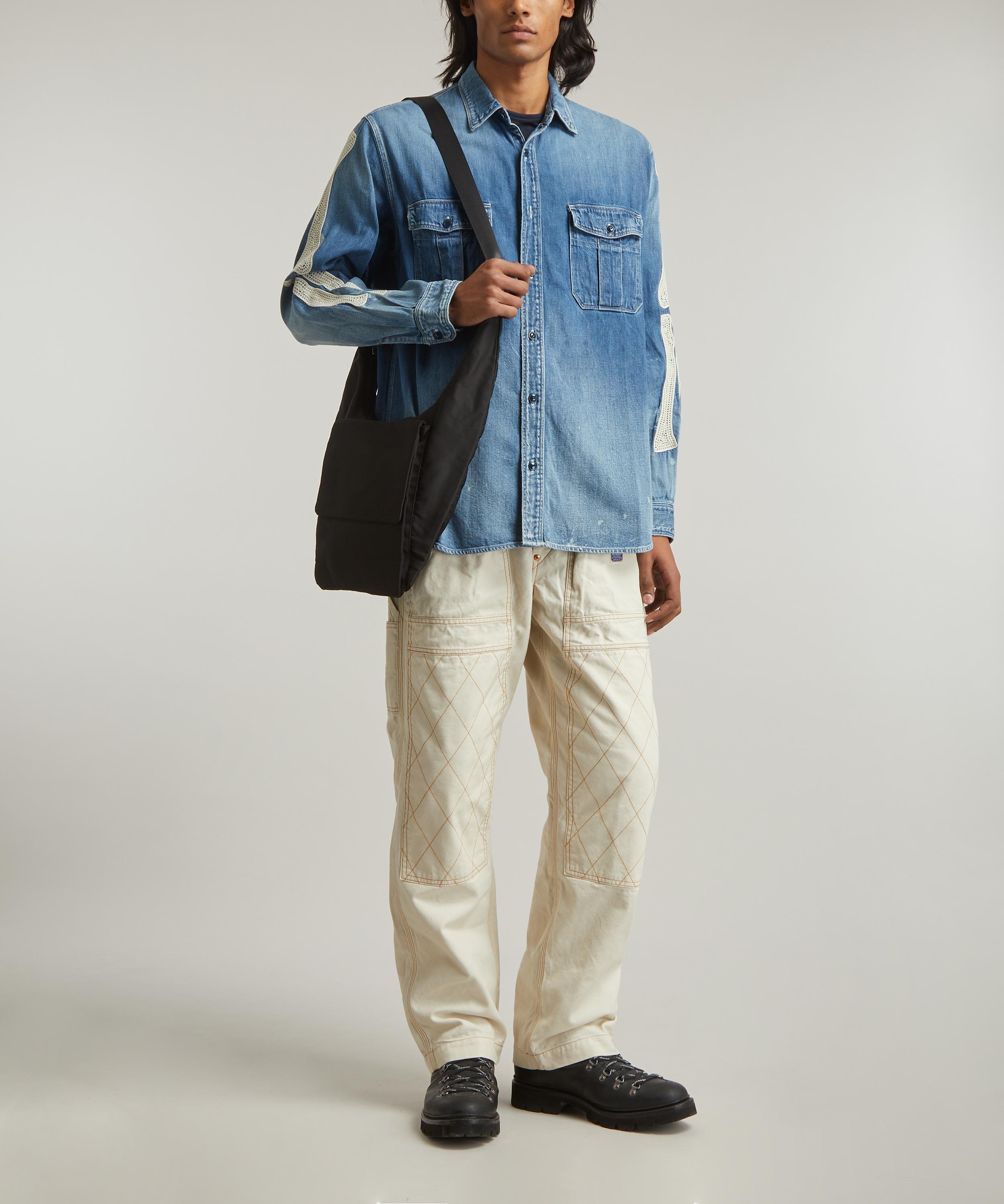 Kapital Bone-Embroidered 8oz Denim Work Shirt | Liberty