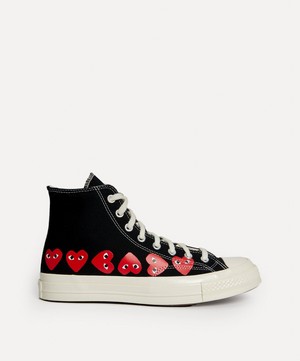 Comme des Garçons Play - x Converse The Chuck Taylor All Star 70s Canvas High-Top Trainers image number 2