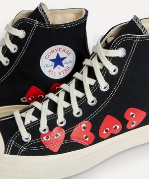 Comme des Garçons Play - x Converse The Chuck Taylor All Star 70s Canvas High-Top Trainers image number 4