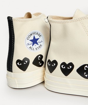 Comme des Garçons Play - x Converse The Chuck Taylor All Star 70s Canvas High-Top Trainers image number 4