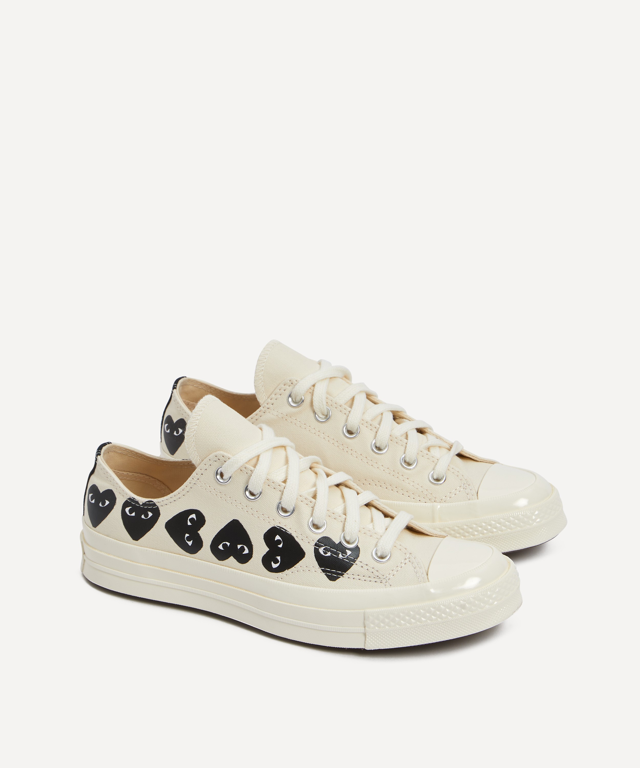 Comme des Garçons Play - x Converse 70s Canvas Multi-Heart Low-Top Trainers image number null