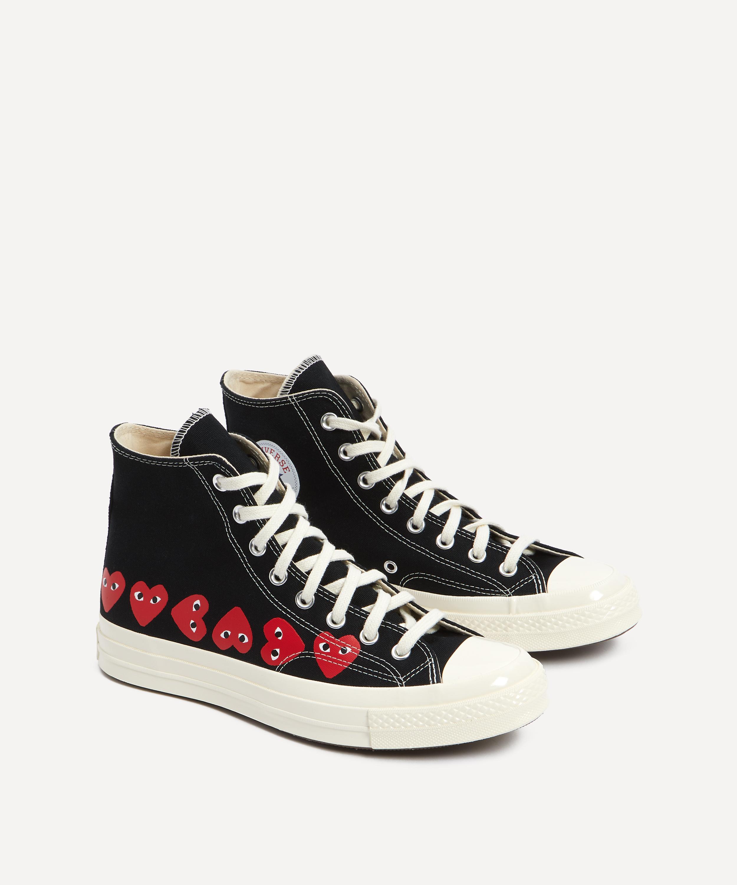 x Converse 70s Multi-Heart Hi-Top Canvas Trainers