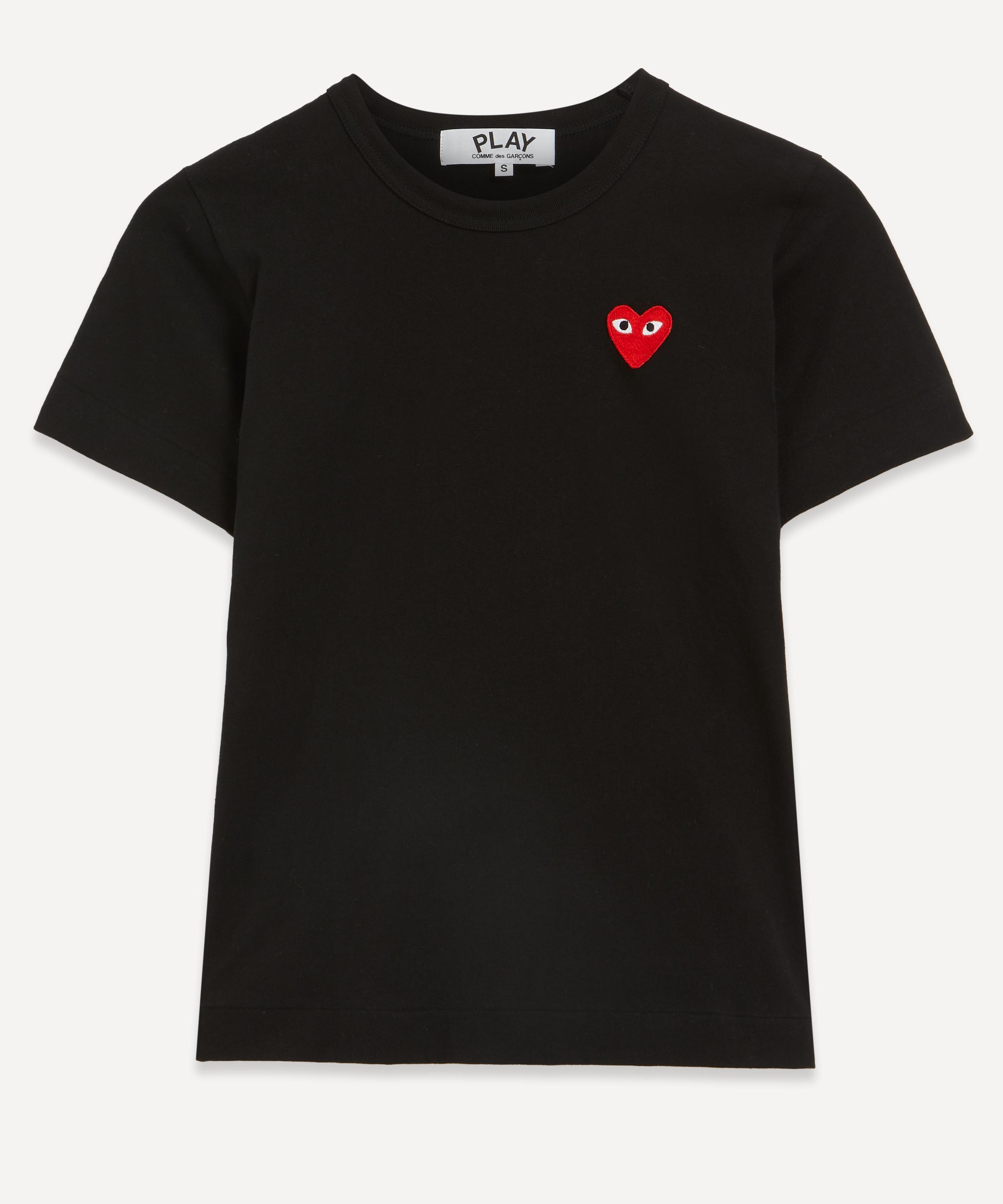 Black Heart Appliqué T-Shirt