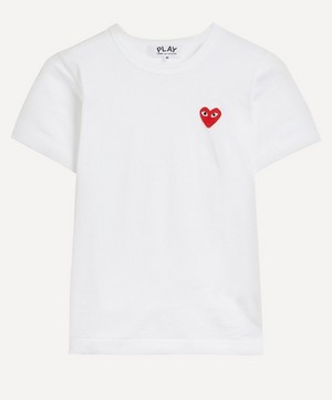 Comme des Garçons Play - Black Heart Appliqué T-Shirt image number 0
