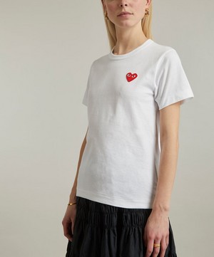 Comme des Garçons Play - Black Heart Appliqué T-Shirt image number 2