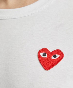 Comme des Garçons Play - Black Heart Appliqué T-Shirt image number 4