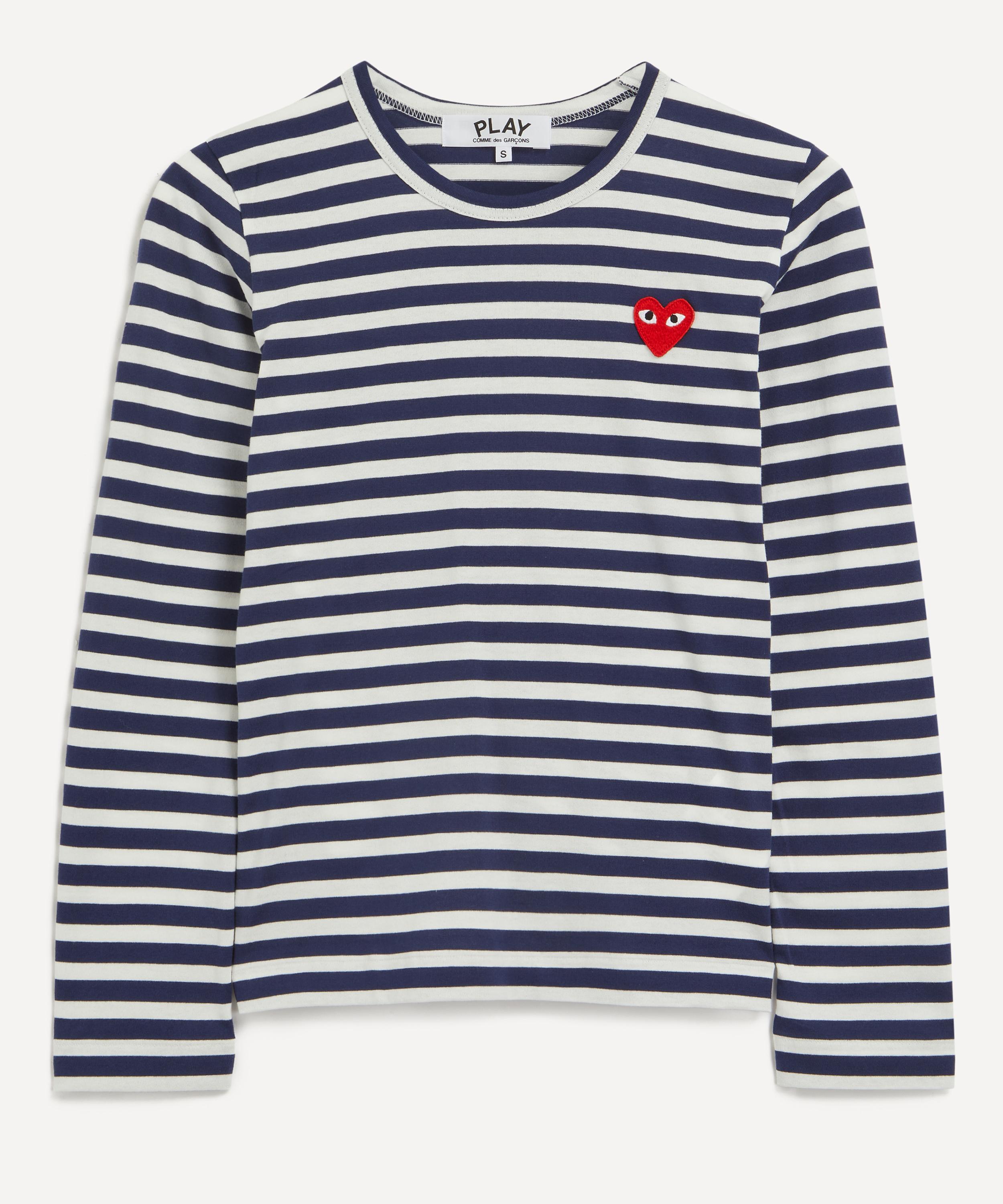 Comme des Gar ons Play Long Sleeve Stripe T Shirt Liberty