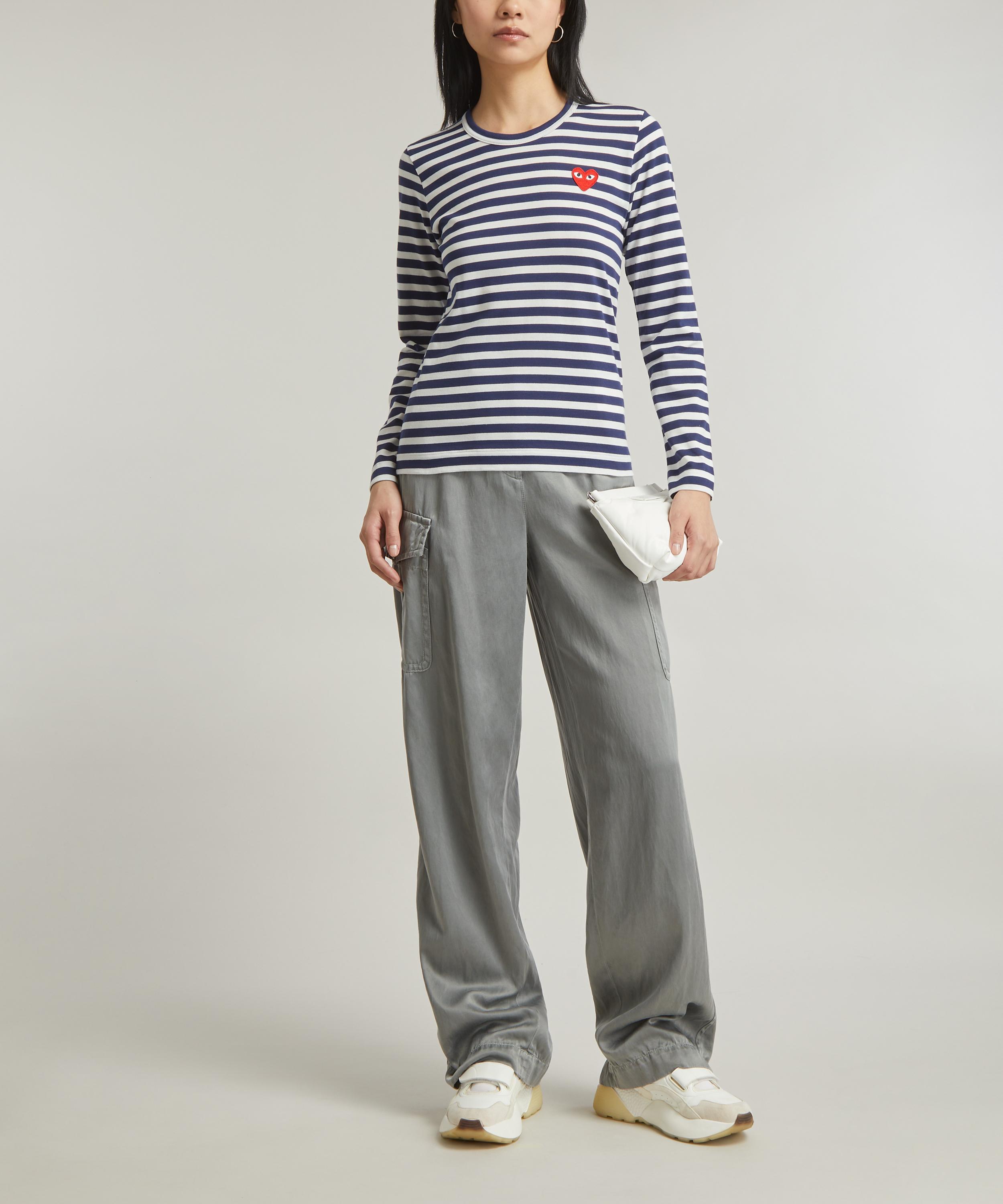 Comme des Garçons Play - Long-Sleeve Stripe T-Shirt image number 1