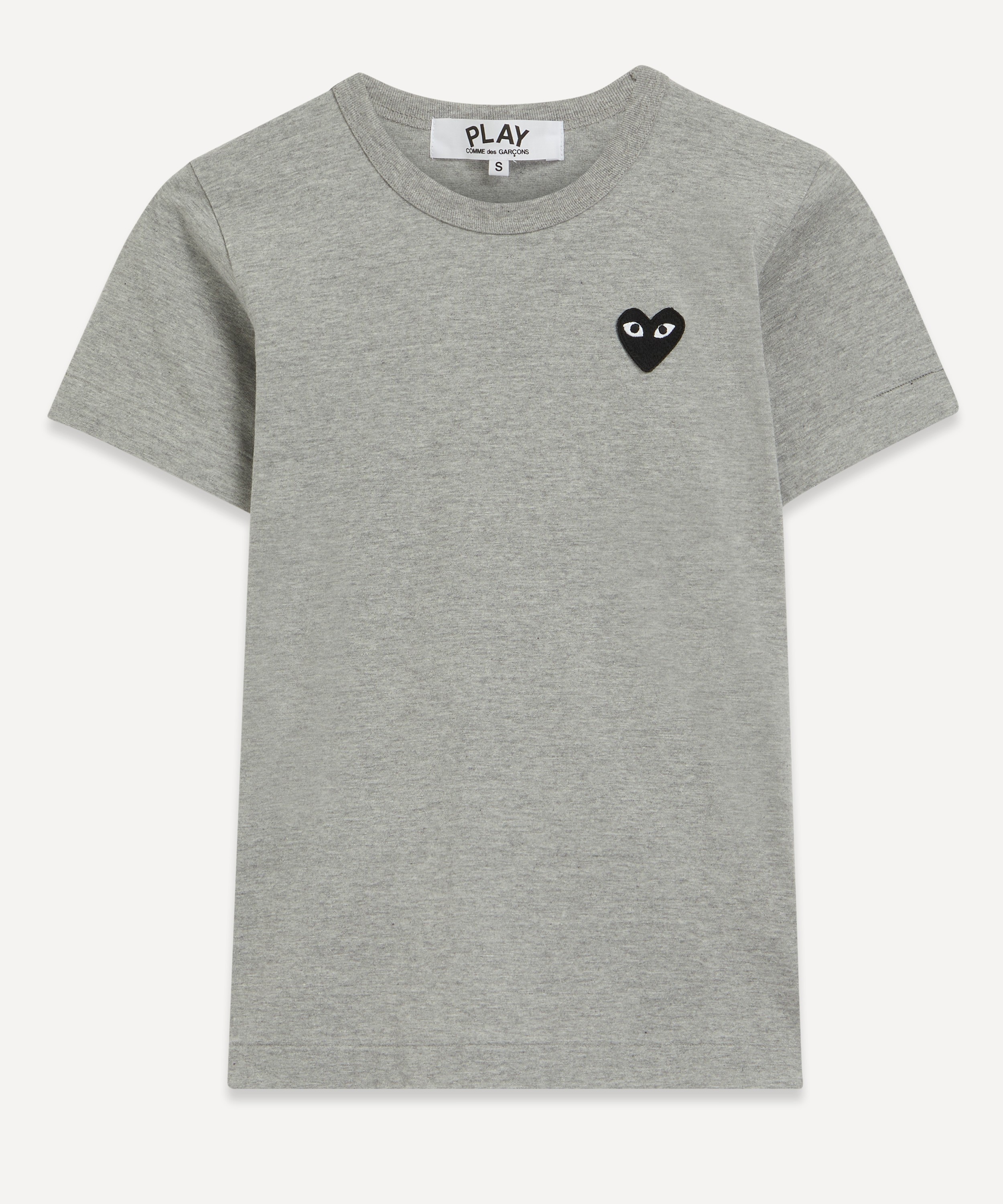 Comme des Garçons Play - Grey Heart Appliqué T-Shirt