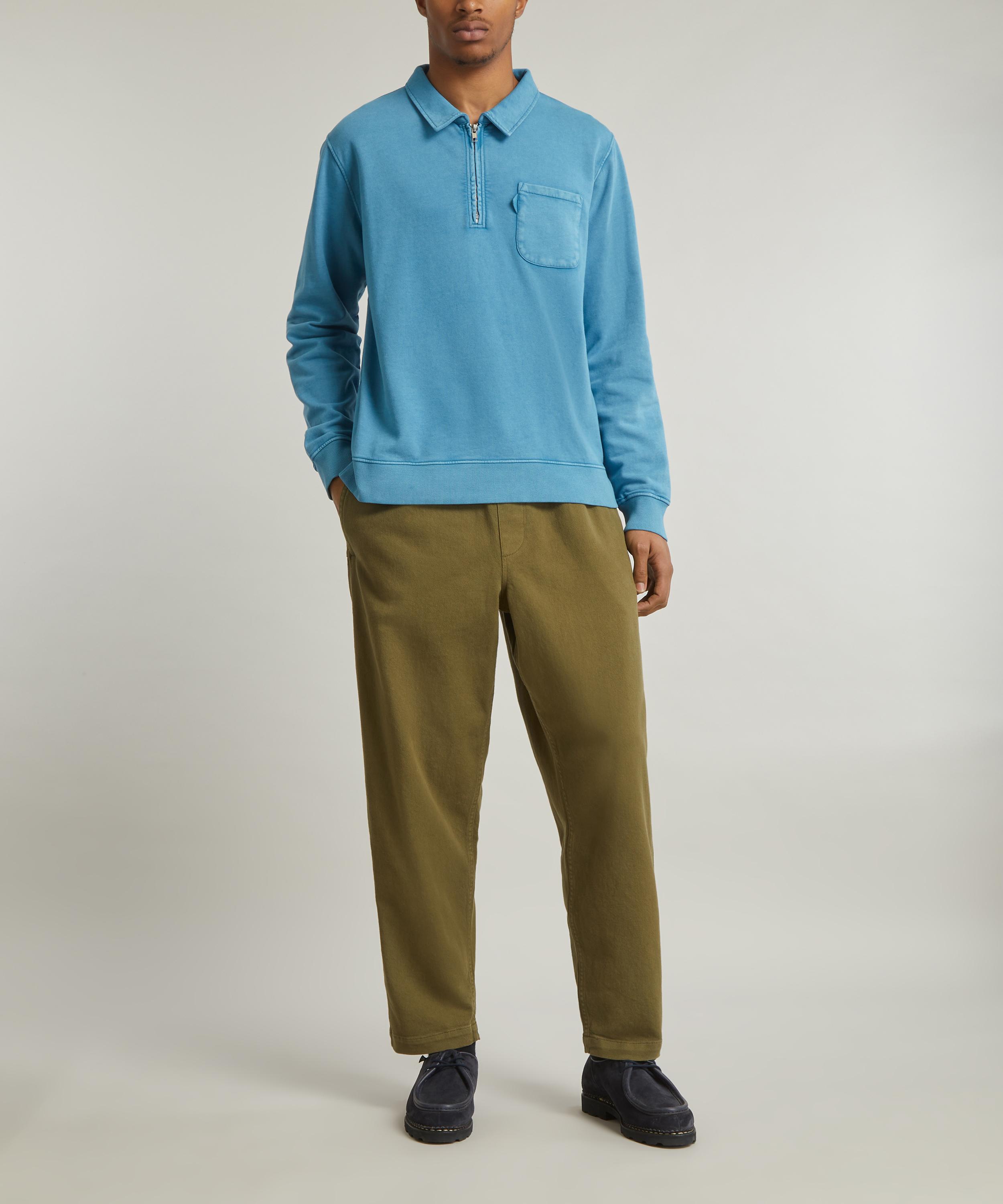 YMC - Sugden Loopback Cotton Sweatshirt image number 1