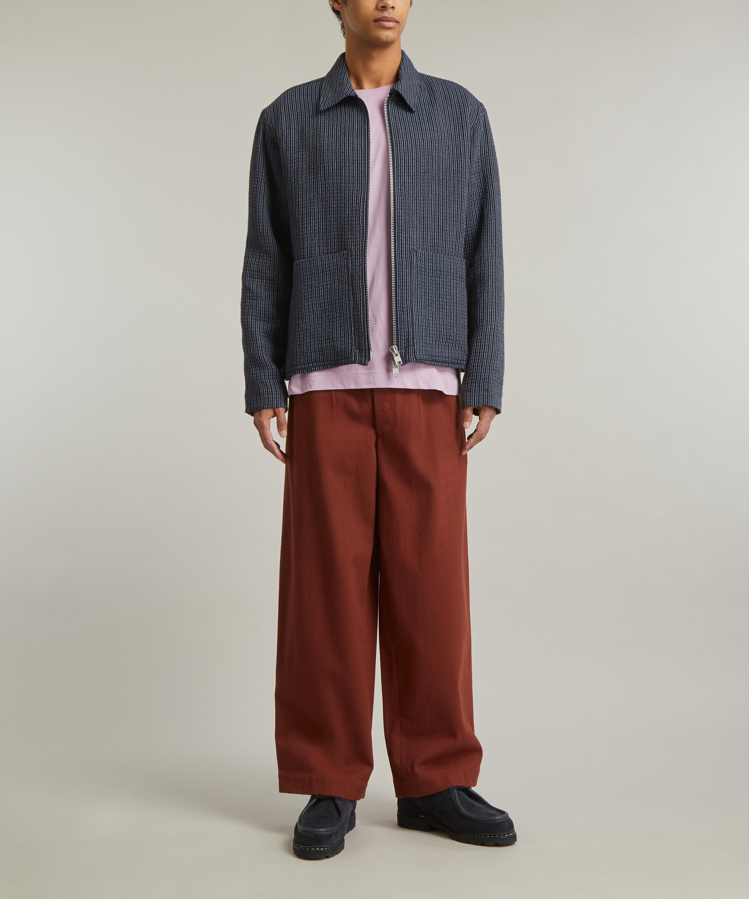 YMC - Bay City Textured Stripe Bomber Jacket image number 1