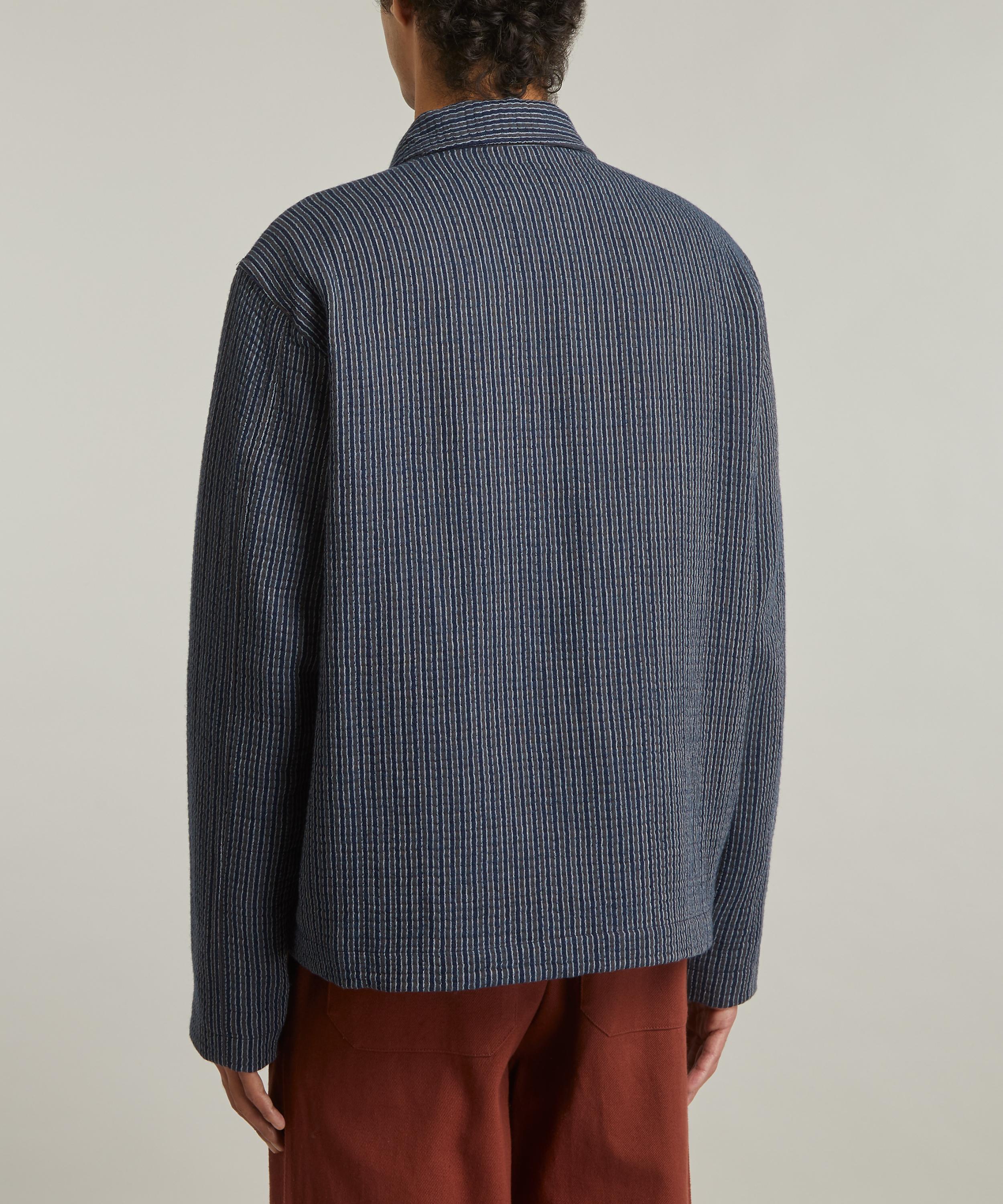YMC - Bay City Textured Stripe Bomber Jacket image number 3