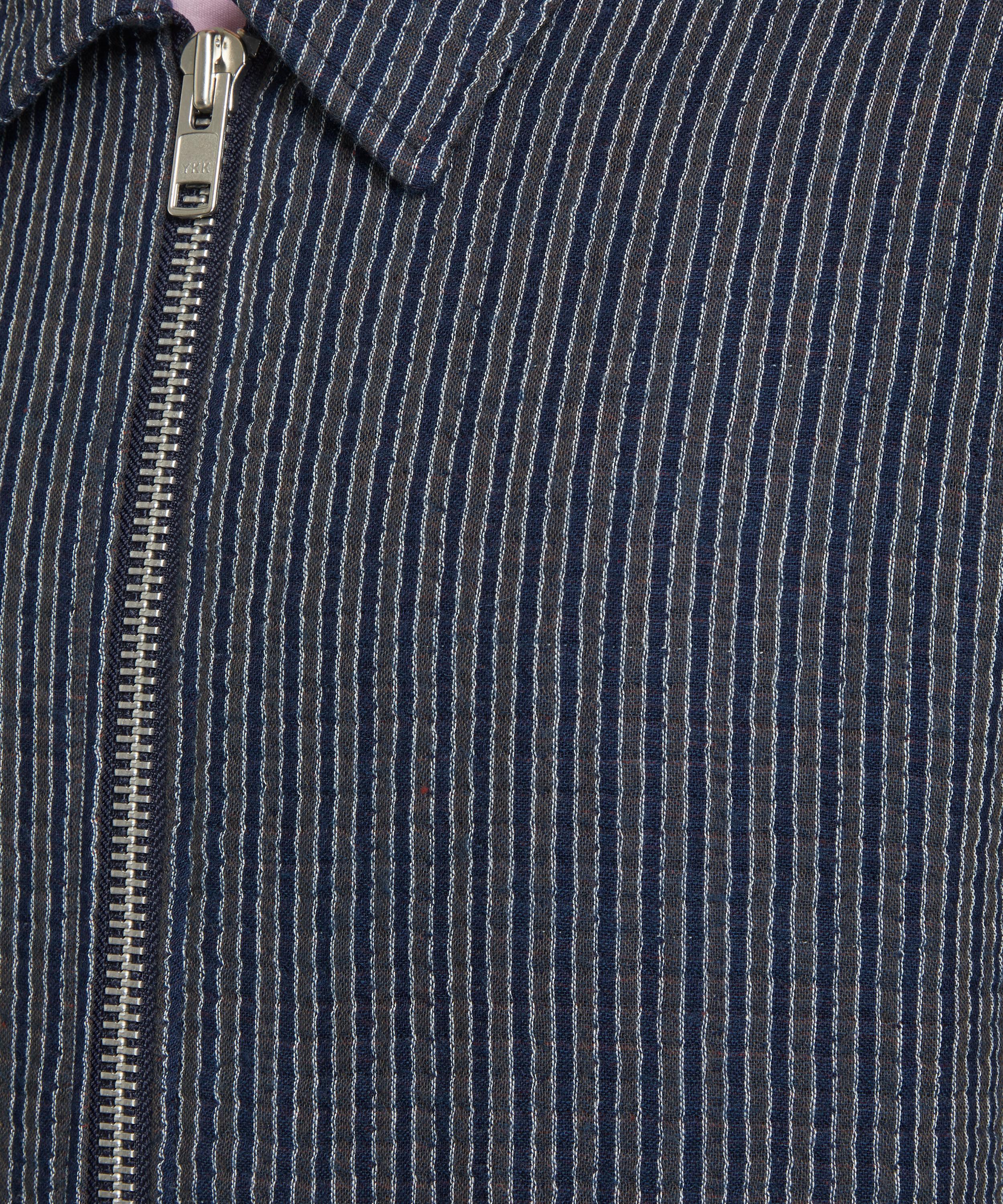 YMC - Bay City Textured Stripe Bomber Jacket image number 4