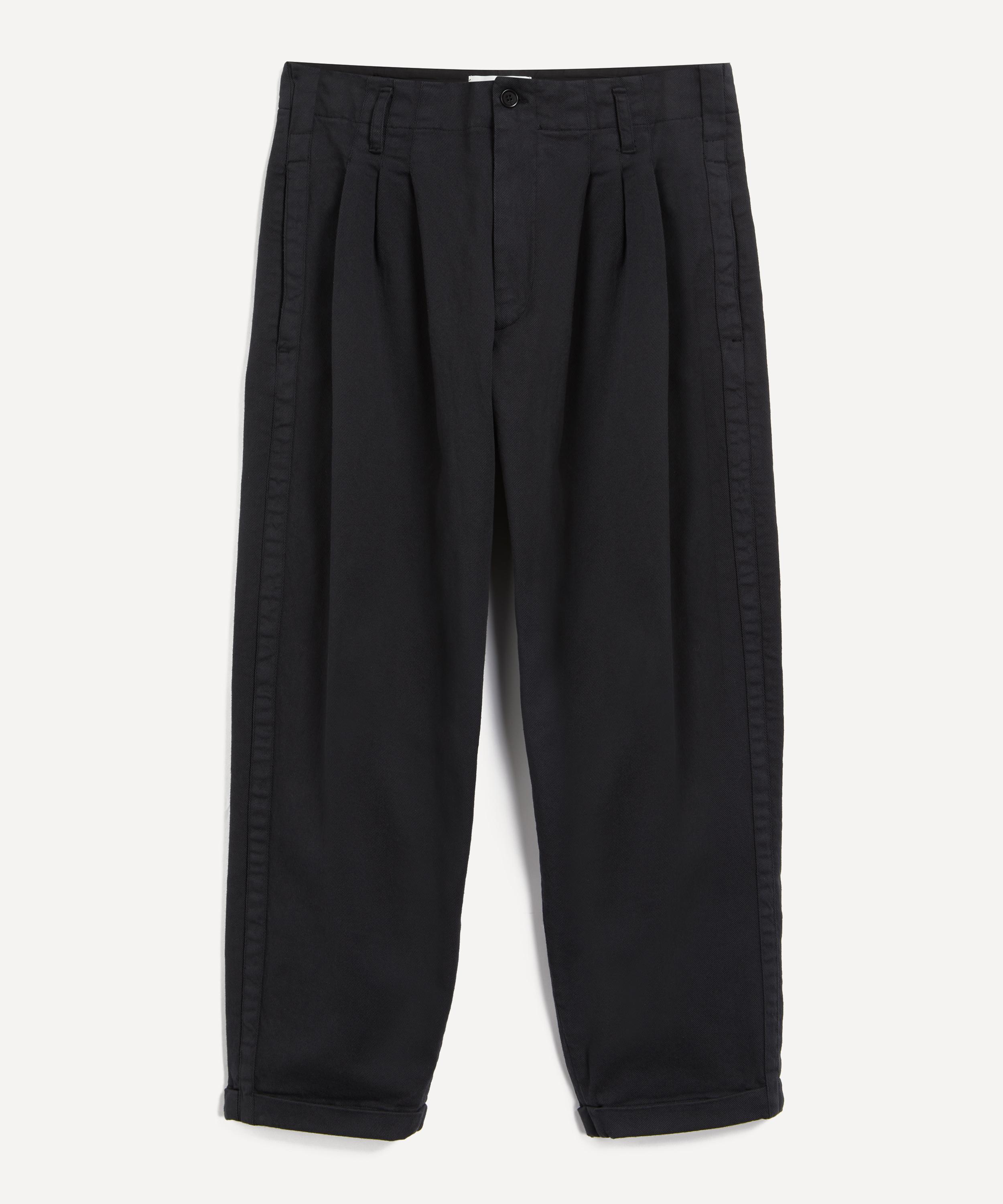 YMC Creole Cotton Twill Peg Trousers - Navy