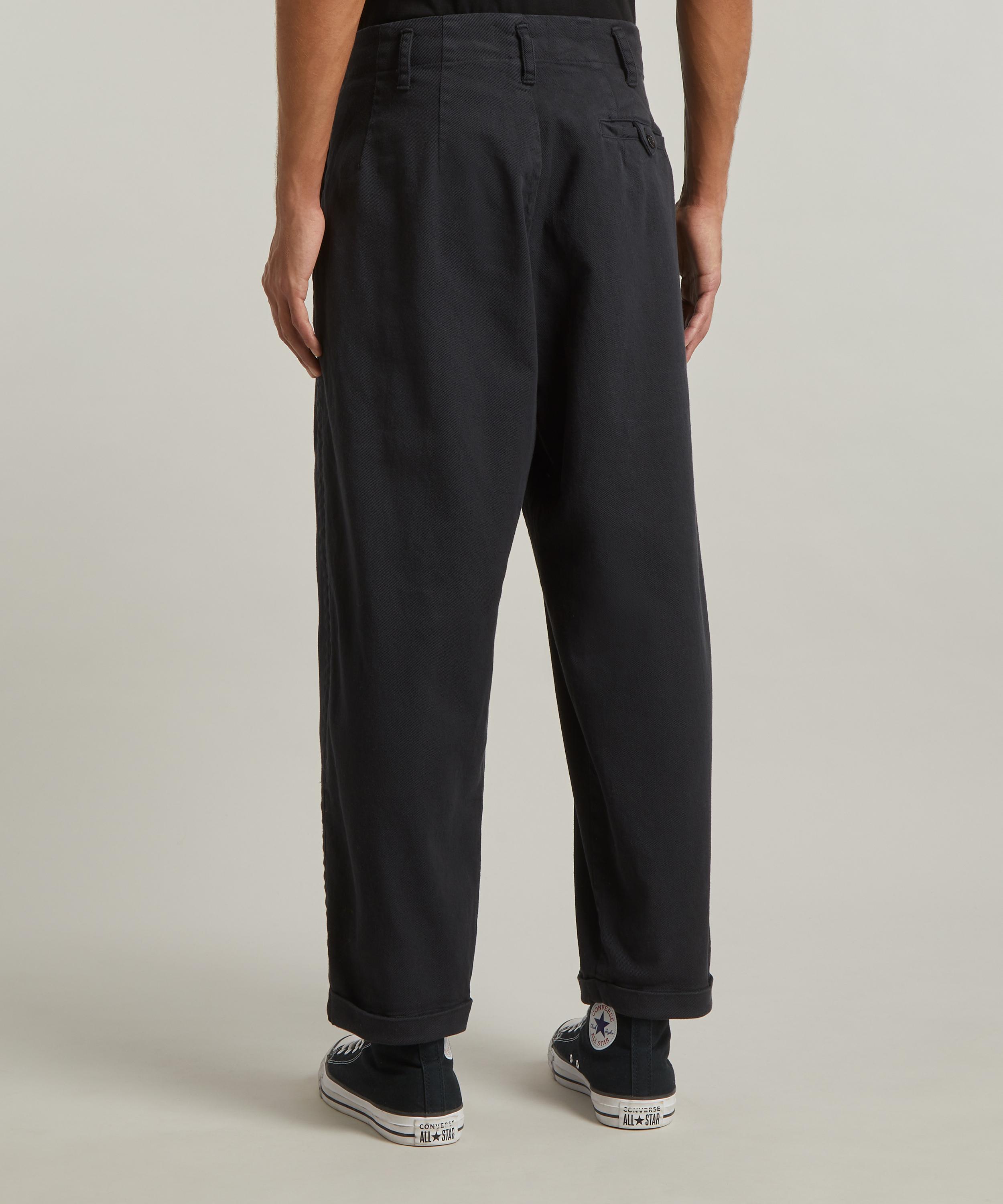 YMC Creole Cotton Twill Peg Trousers - Navy