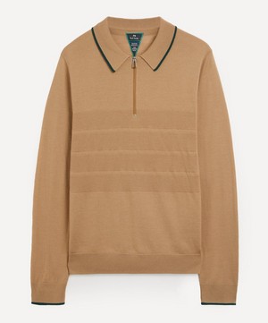 PS Paul Smith - Half-Zip Wool Polo Shirt image number 0